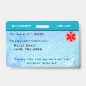 Badge d'autisme (Arrière)