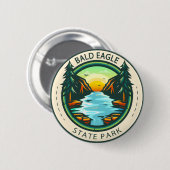 Badge de Bald Eagle State Park Pennsylvania (Devant & derrière)