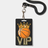 Badge de basket-ball VIP (Avant avec lanière)