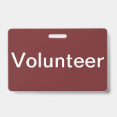 Badge de bénévole (Arrière)