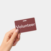 Badge de bénévole (Manuel / portable)