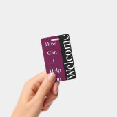 Badge de bienvenue (Manuel / portable)