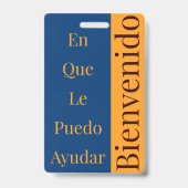 Badge de bienvenue (Arrière)