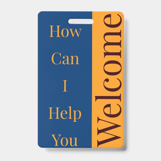 Badge de bienvenue (Avant)