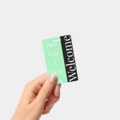 Badge de bienvenue (Manuel / portable)