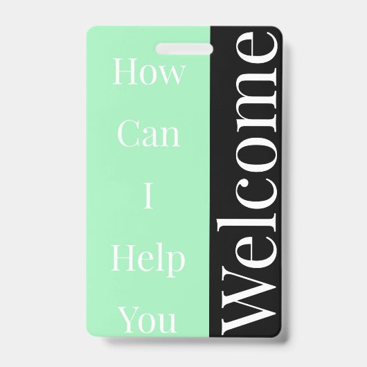 Badge de bienvenue (Avant)