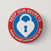 badge de bouton medConfidential (médium) (Devant)