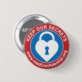 badge de bouton medConfidential (médium) (Devant & derrière)