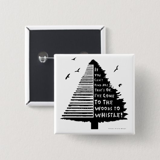 Badge de broche à sifflet en bois (Devant & derrière)