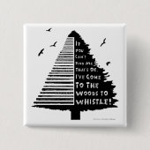 Badge de broche à sifflet en bois (Devant)