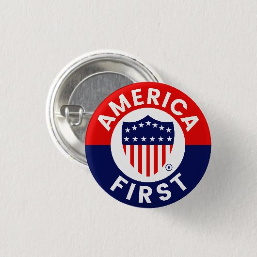 Badge de campagne de la Première Commission de l'A (Devant & derrière)