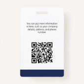 Badge de carte bancaire Coldwell (Dos)