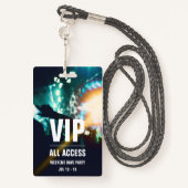Badge de carte de concert d'accès VIP personnalisé (Derrière avec lanière)