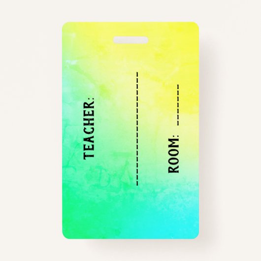 Badge de carte de salle de bain (Dos)