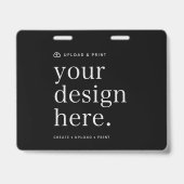 Badge de carte d'identité 4x5 | Badges de nom à co (Avant)