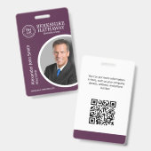 Badge de carte d'identité Berkshire Hathaway (Front & Back)