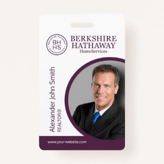 Badge de carte d'identité Berkshire Hathaway