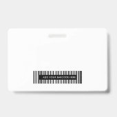 Badge de carte d'identité de personnel photo d'aff (Arrière)