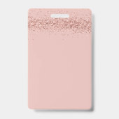 Badge de carte d'identité d'élève à domicile Rose (Arrière)