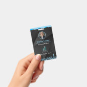 Badge de carte d'identité d'employé d'agent immobi (Manuel / portable)