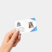 Badge de carte d'identité d'employé personnalisabl (Manuel / portable)