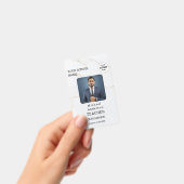 Badge de carte d'identité d'enseignant avec nom et (Manuel / portable)