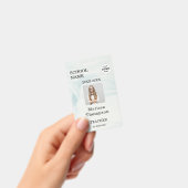 Badge de carte d'identité d'enseignant avec nom et (Manuel / portable)