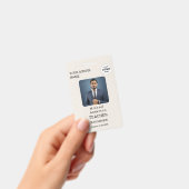 Badge de carte d'identité d'enseignant avec nom et (Manuel / portable)