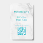 Badge de carte d'identité d'enseignant moderne min (Arrière)