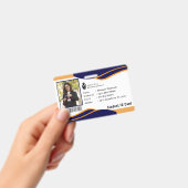 Badge de carte d'identité moderne pour étudiant en (Manuel / portable)