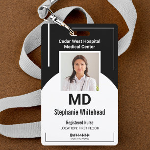 Badge de carte d'identité personnalisé pour employ