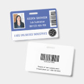 Badge de carte d'identité scolaire ou professionne (Avant & arrière)