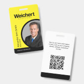 Badge de carte d'identité Weichert Realtors (Front & Back)