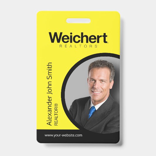 Badge de carte d'identité Weichert Realtors (Front)