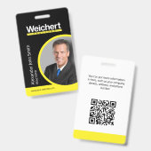 Badge de carte d'identité Weichert Realtors (Front & Back)