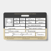 Badge de chasseur de primes (Arrière)