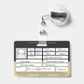 Badge de chasseur de primes (Arrière avec rétractable)