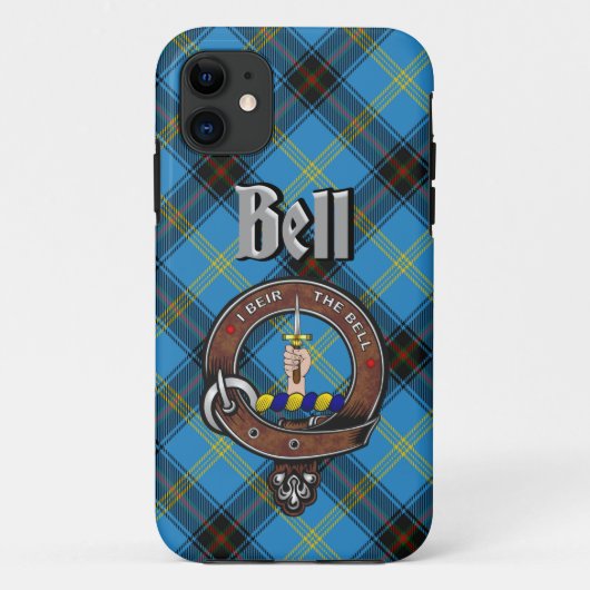 Badge de clan Bell et étui téléphonique Tartan (Dos)