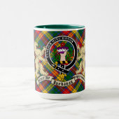 Badge de clan Buchanan & Mug personnalisée Tartan (Centre)