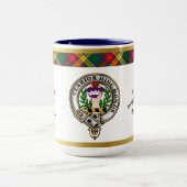 Badge de clan Buchanan Tartan & Mug de devise (Centre)