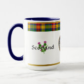 Badge de clan Buchanan Tartan & Mug de devise (Gauche)