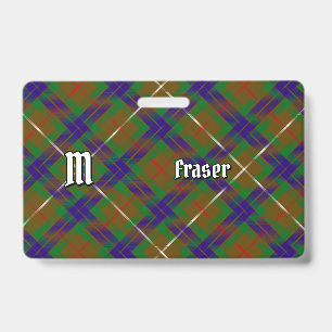Badge de Clan Fraser Tartan de Chasse