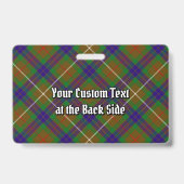 Badge de Clan Fraser Tartan de Chasse (Arrière)