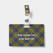 Badge de Clan Fraser Tartan de Chasse (Arrière avec clip)
