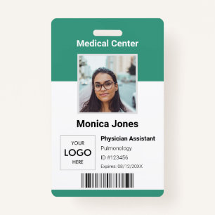 Badge de code QR photo de l'employé Médicale