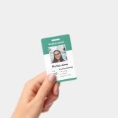 Badge de code QR photo de l'employé Médicale (Manuel / portable)