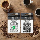 Badge de code QR pour les pourboires virtuels sans
