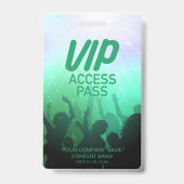 Badge de concert Blue VIP All Access (Avant)