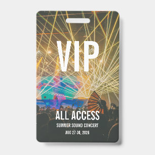 Badge de concert personnalisé pour le passeport to