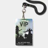 Badge de concert VIP accès total (Avant avec lanière)